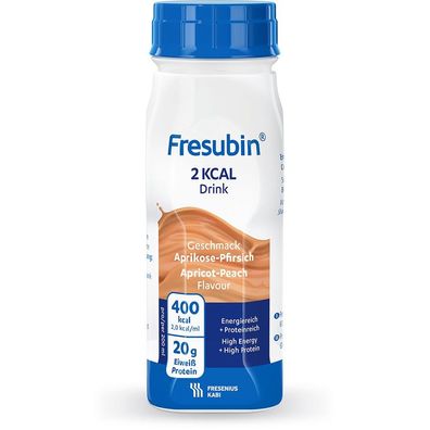 Fresubin 2kcal Drink Aprikose-Pfirsich, 24 x 200 ml, Trinknahrung