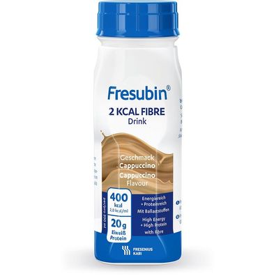 Fresubin 2kcal Drink/ fibre Cappucino, 24 x 200 ml, Trinknahrung