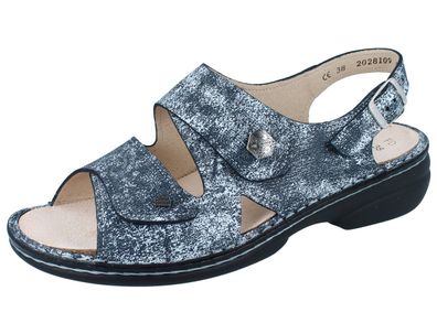 FINN Comfort Milos Damen Sandale blau marine/ Isotta