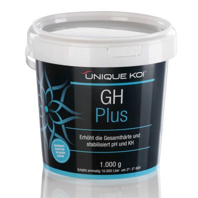 Unique Koi GH Plus Erhöht die Gesamthärte und stabilisiert pH und KH 500g für 5000l |