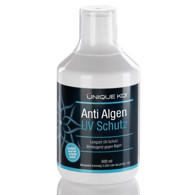 Unique Koi Anti Algen UV Schutz Vorbeugend gegen Algen mit Langzeit UV-Schutz 1000ml