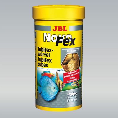 JBL NovoFex Tubifexwürfel Zusatzfutter für Aquarienfische und Wasserschildkröten vers