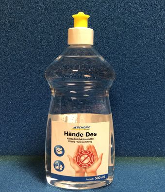 Schopf Hygiene Hände Des Desinfektionsmittel 500 ml | desinfizieren, reiniger, reinig