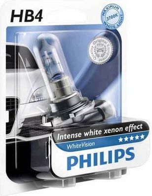 PHILIPS H3 55 Watt White Vision Xenon Effekt PK22s 55W Birne Scheinwerfer 12V 