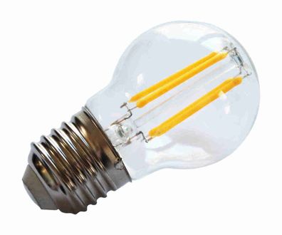 HEITEC LED Filament Leuchtmittel G45 E27 4,5W warmweiß Tropfenform 4,5 Watt E27