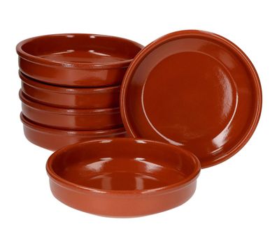 6er Set Tapa Tonschale / Cazuelas 16 cm