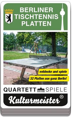 Kulturmeister, Berliner Tischtennisplatten, Quartett, Kartenspiel