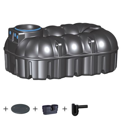 Kunststoffzisterne NEO 7100 Liter Standard mit Zubehör - Zisterne Regenwassertank