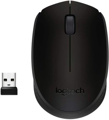 Logitech M171 Kabellose Maus, 2.4 GHz Verbindung via USB-Empfänger