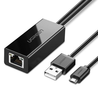 Ugreen externer Micro-USB 100Mbps Netzwerkadapter für Chromecast 1m Adapter Splitt...