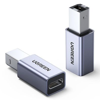 Ugreen Adapter USB Typ C auf USB Typ B Adapter Ladeadapter Konverter, grau