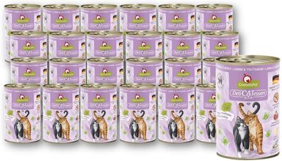 GranataPet ¦ Delicatessen - Lamm & Truthahn - 24 x 400g ¦ nasses Katzenfutter in ...