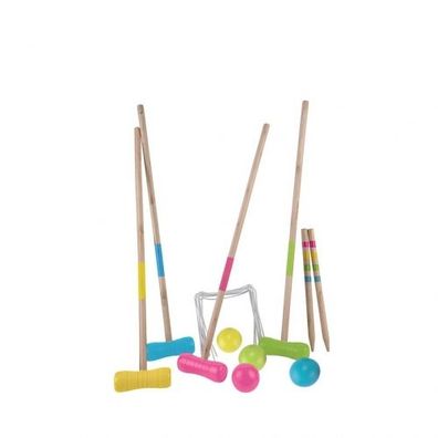 Krocket Set 4 Perosnen - Holz - Länge 70cm