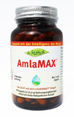 Dr. Hittich AmlaMAX, 1/2/4x 90 Kaps., Amla Max, natürliches Vitamin C