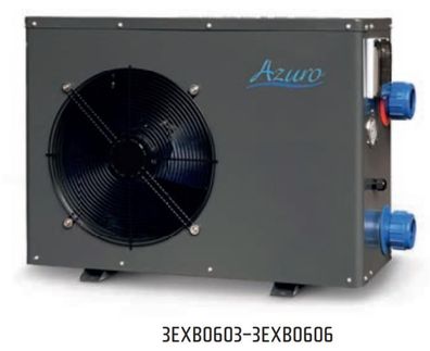 Azuro 3EXB0604 Poolpumpe Wärmepumpe Poolheizung WIFI BP-100HS 10kW 60m3