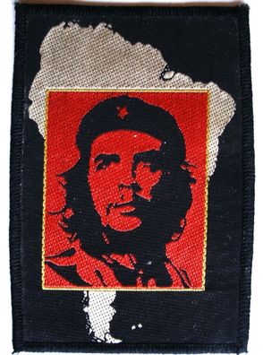Che Guevara S. America gewebter Aufnäher woven Patch Neu New