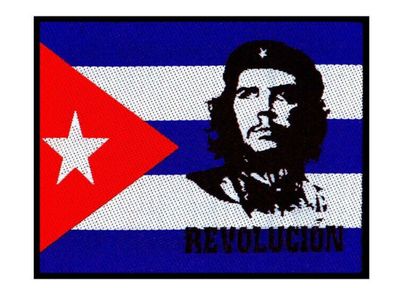 Che Guevara Revolution gewebter Aufnäher woven Patch Neu New