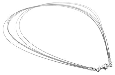 Minott Edelstahlreif Halskette | Halsschmuck silberfarben 50cm 32526