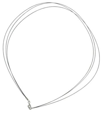 Minott Edelstahlreif 3-fach Halskette | Halsschmuck silbern 50cm 35098