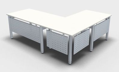 Schreibtischkombination GO2 mit Sichtblenden Schreibtisch Winkelschreibtisch
