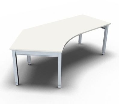 Schreibtisch ONE 135° linke Seite Bürotisch Tisch 216,6 x 113/80 cm vh-büromöbel