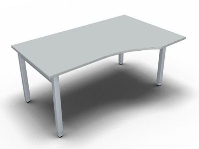 PC-Schreibtisch ONE 160 cm rechts Bürotische 160 x 80/100 cm Tisch vh-büromöbel