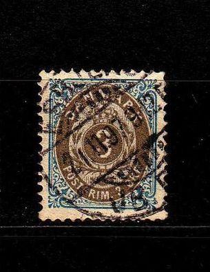 Dänemark Danmark [1875] MiNr 0022 II Y B ( O/ used )