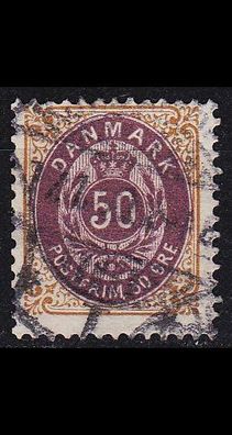 Dänemark Danmark [1875] MiNr 0030 II Y A c ( O/ used )