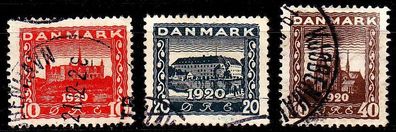 Dänemark Danmark [1920] MiNr 0110-12 ( O/ used )