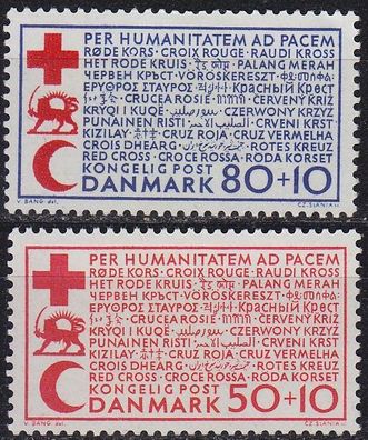 Dänemark Danmark [1966] MiNr 0438-39 ( * * / mnh ) Rotes Kreuz