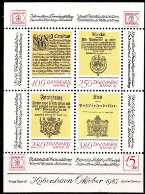 Dänemark Danmark [1985] MiNr 0830-33 Block 4 ( * * / mnh )