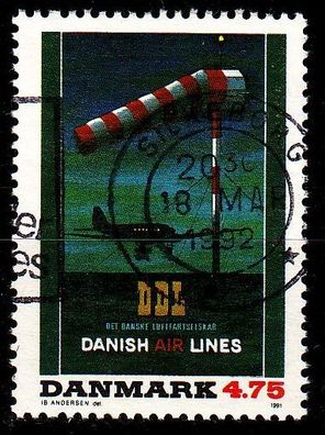 Dänemark Danmark [1991] MiNr 1014 ( O/ used ) Flugzeug