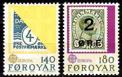 Dänemark Danmark [Färöer] MiNr 0043-44 ( * * / mnh ) Briefmarken