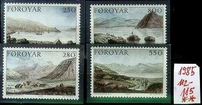 Dänemark Danmark [Färöer] MiNr 0112-15 ( * * / mnh ) Landschaft