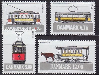 Dänemark Danmark [1994] MiNr 1080-83 ( * * / mnh ) Eisenbahn