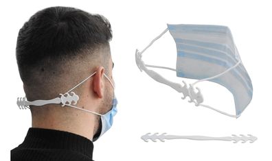 10x Maskenhalter für Schutzmaske Mundschutz Behelfsmaske Ohrenschoner Nackenband