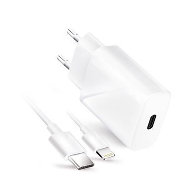 20W Lightning Kabel Ladegerät mit Schnellladefunktion Fast Charge 3A PD & QC 4.0 ...