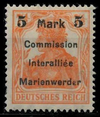 Marienwerder Nr 25AIbe ungebraucht gepr. X49A45E