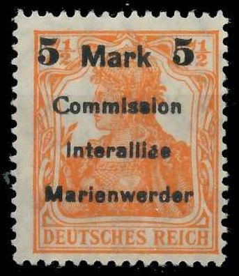 Marienwerder Nr 25Allla ungebraucht gepr. X49A46A