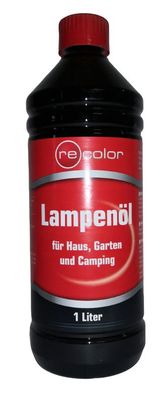 Lampenöl 1 Liter Haus Garten Camping Recolor klar geruchsneutral E0126