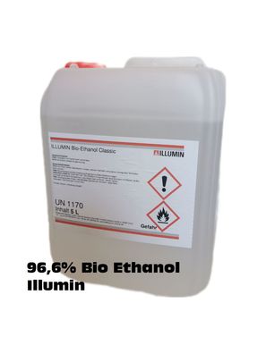 Bio-Ethanol 5 Liter 96,6% Premium , Alkohol für Ethanol Kamine 1x 5 L