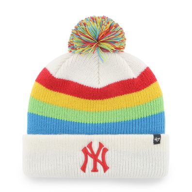 MLB New York Yankees NY Wollmütze Mütze Highlighter Bunt Knit Beanie 195000597244