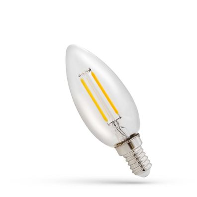 LED E14 1W 230V Warmweiß Filament COG 110 Lumen 270°