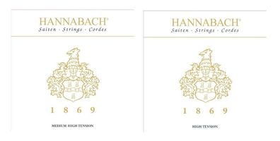 Hannabach 1869 Premium Saiten für Konzertgitarre - medium/ high oder high tension