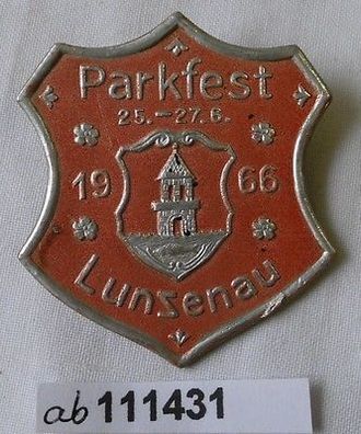 seltenes DDR Papp Abzeichen Parkfest Lunzenau 1966 (111431)