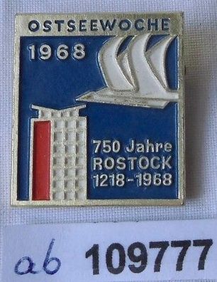 DDR Abzeichen Ostseewoche 1968 750 Jahre Rostock 1218-1968 (109777)