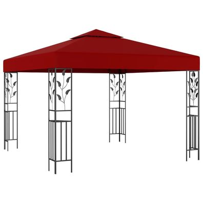 vidaXL Pavillon 3x3 m Weinrot