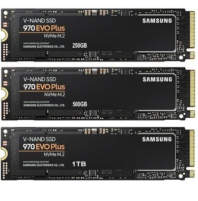 interne Festplatte SSD Samsung 970 Evo Plus 250 500 GB 1TB M.2 2280 3D-NAND