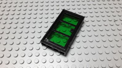 Lego 1 Tür Rahmen Schwarz Scheibe Transparent Grün 1x4x6 Nummer 30179c02