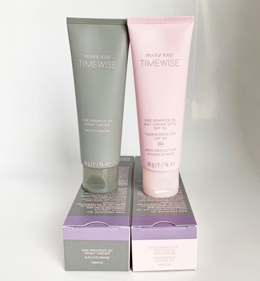 Mary Kay TimeWise Age Minimize 3D Tagescreme LSF 30 & Nachtcreme Misch/ fettige Haut